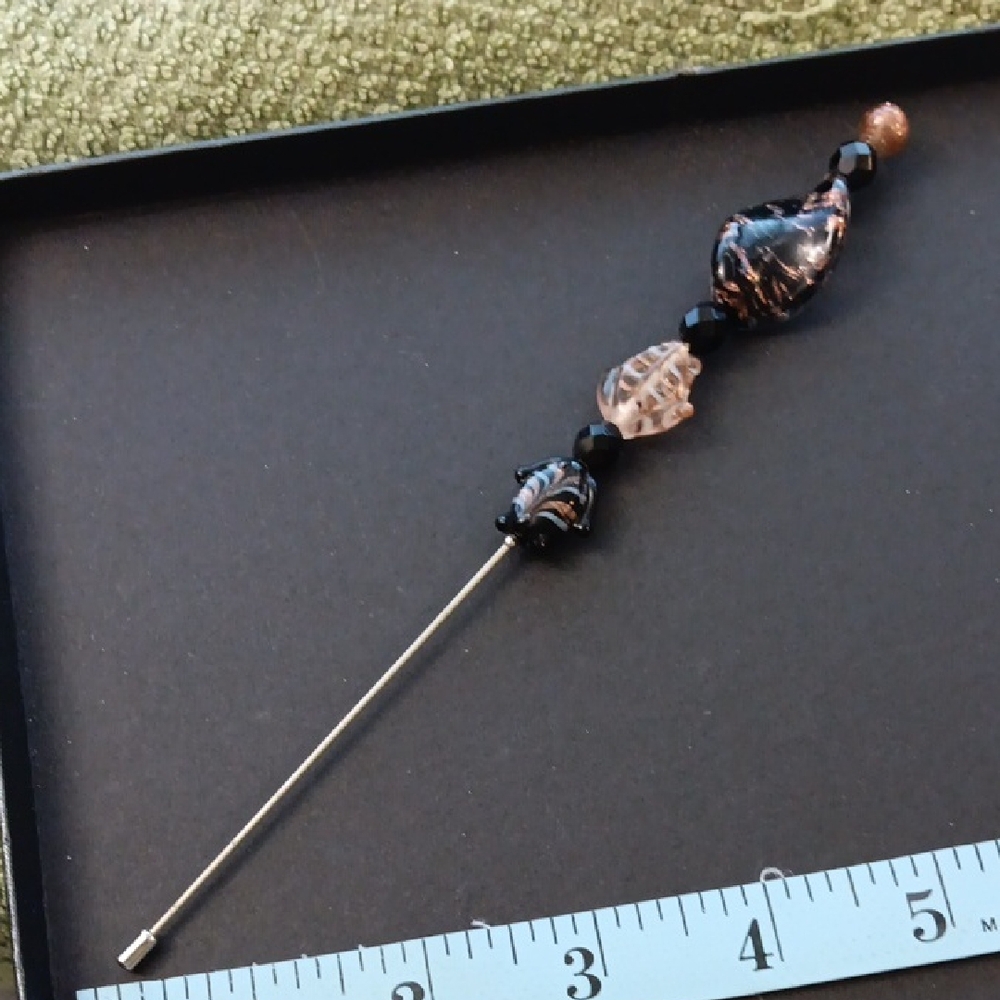 Vintage Beaded Hat Pin